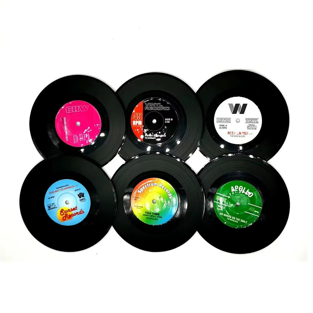 Vinyl Record Coasters
