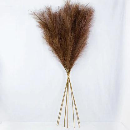 100-120Cm Big Silk Pampas Grass Flowers Pantas Artificiales Para Decoracion Simulation Plants for Home Decor Wedding Decoration