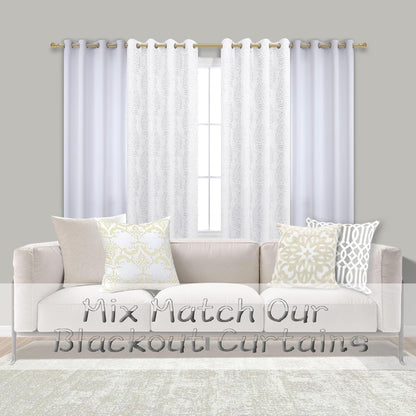 White Curtains for Living Room