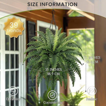 Ferns Artificial Bush Plants