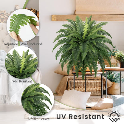 Ferns Artificial Bush Plants