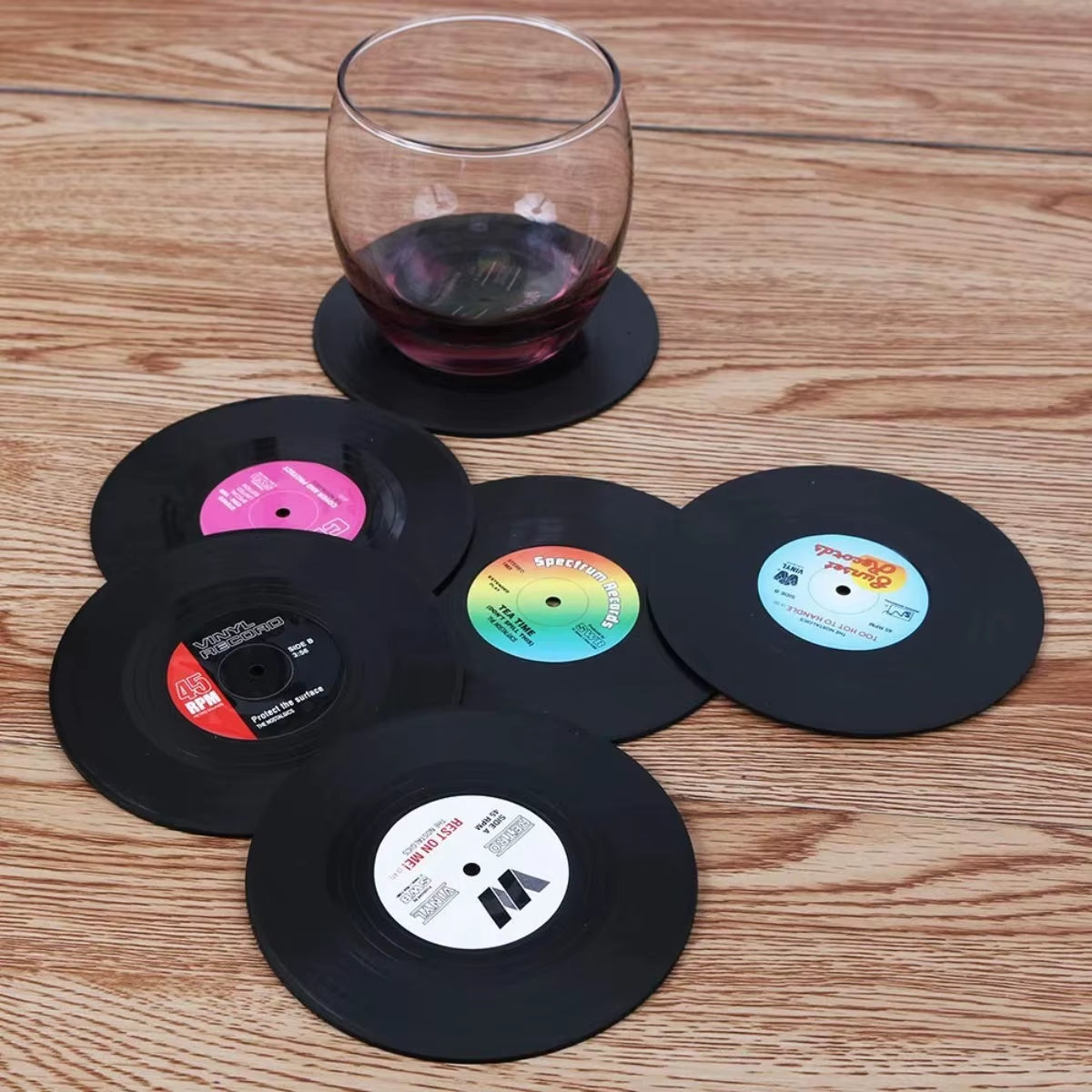 Vinyl Record Coasters