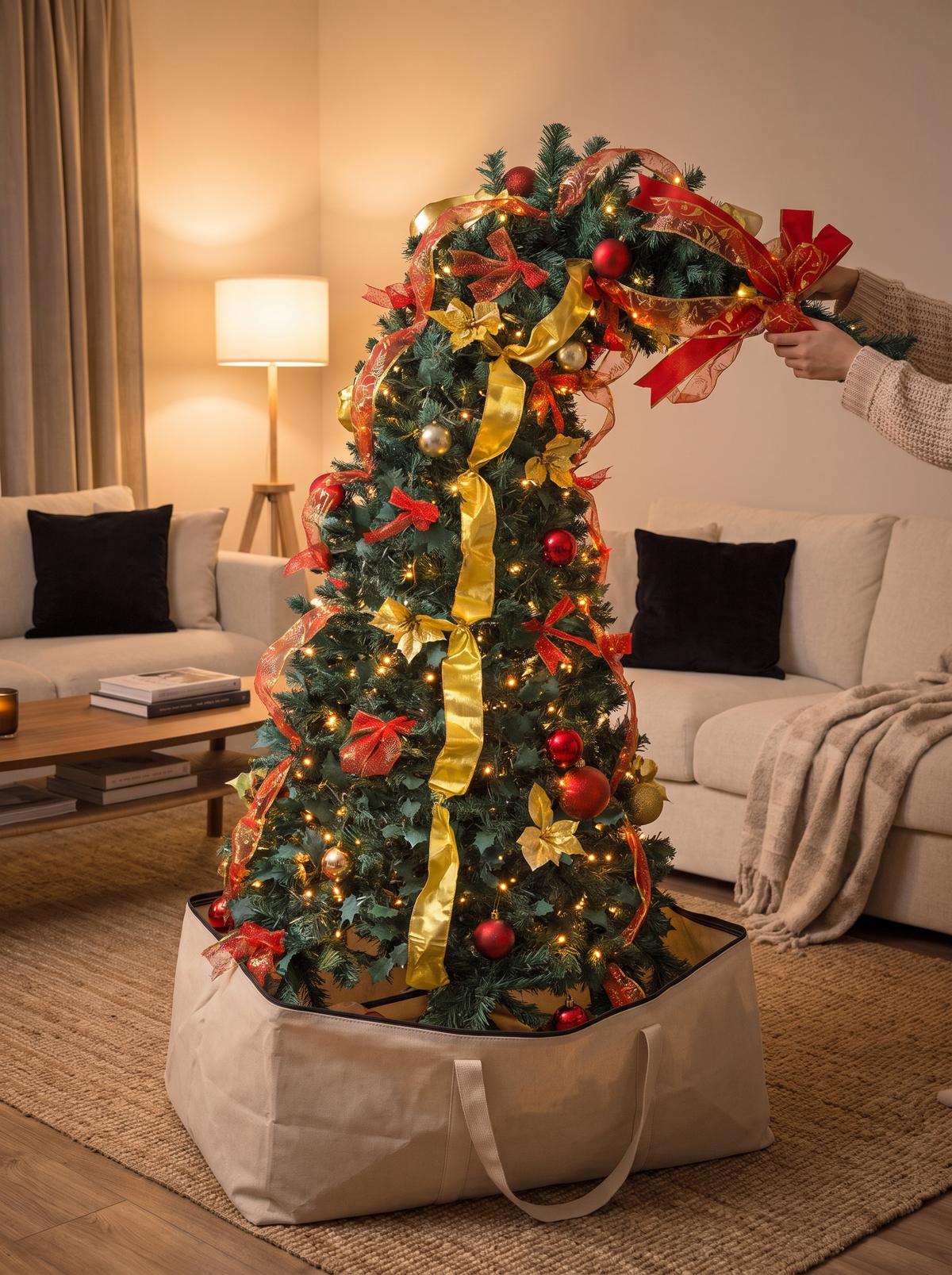 Foldable Pre Decorated Christmas Tree 2