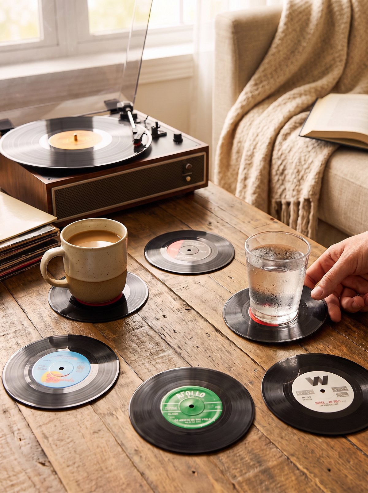Vinyl Record Coasters 2