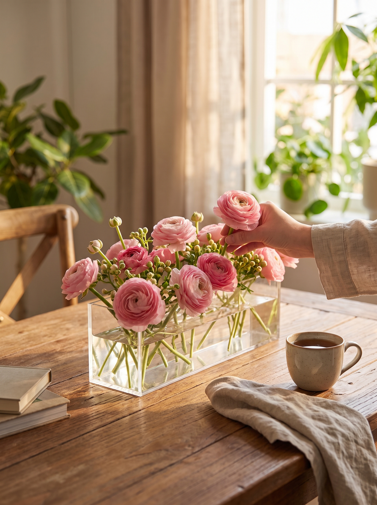 Acrylic Multi Hole Flower Arrangement Vase 1